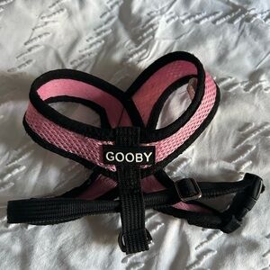Gooby Pink and Black Dog Harness